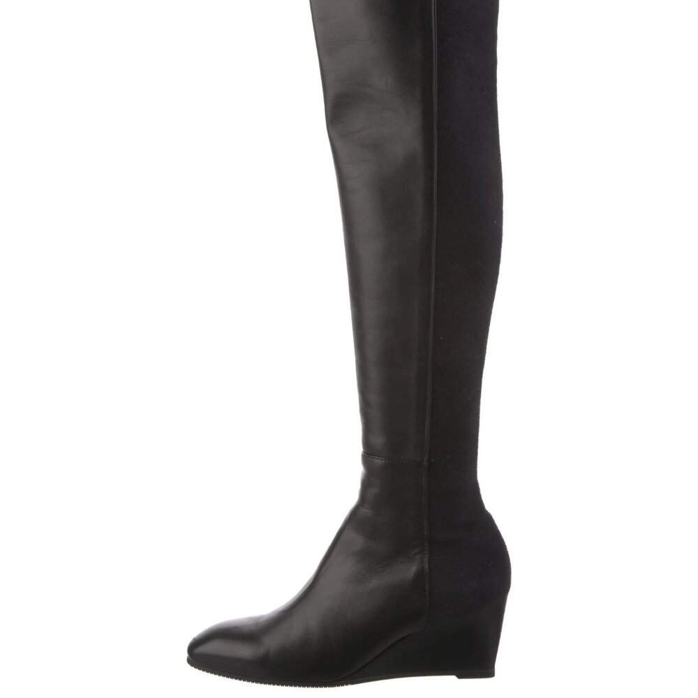 Stuart Weitzman 5050 Boots - Black Leather - Size 9.5